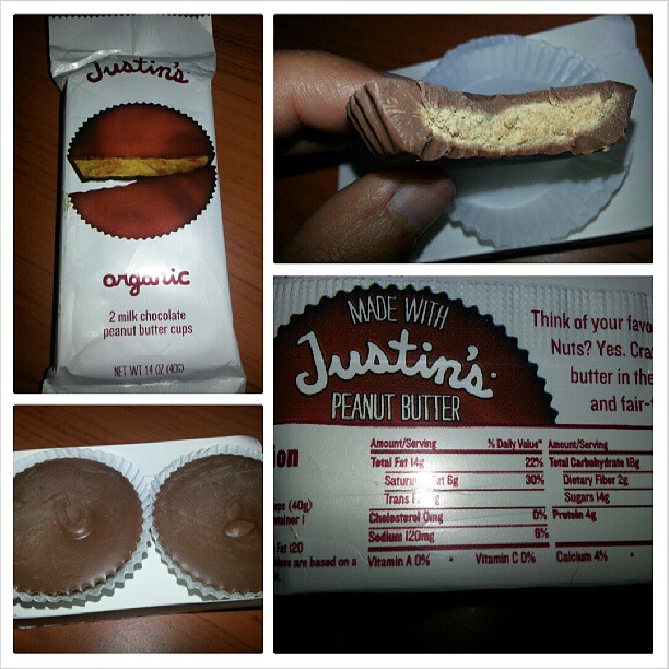 Shannon's Lightening the Load Justin’s Organic Milk Chocolate Peanut