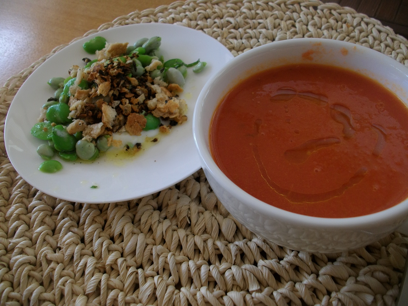 Milk and Honey Moroccan Style Broad Bean Salad with Yoghurt and