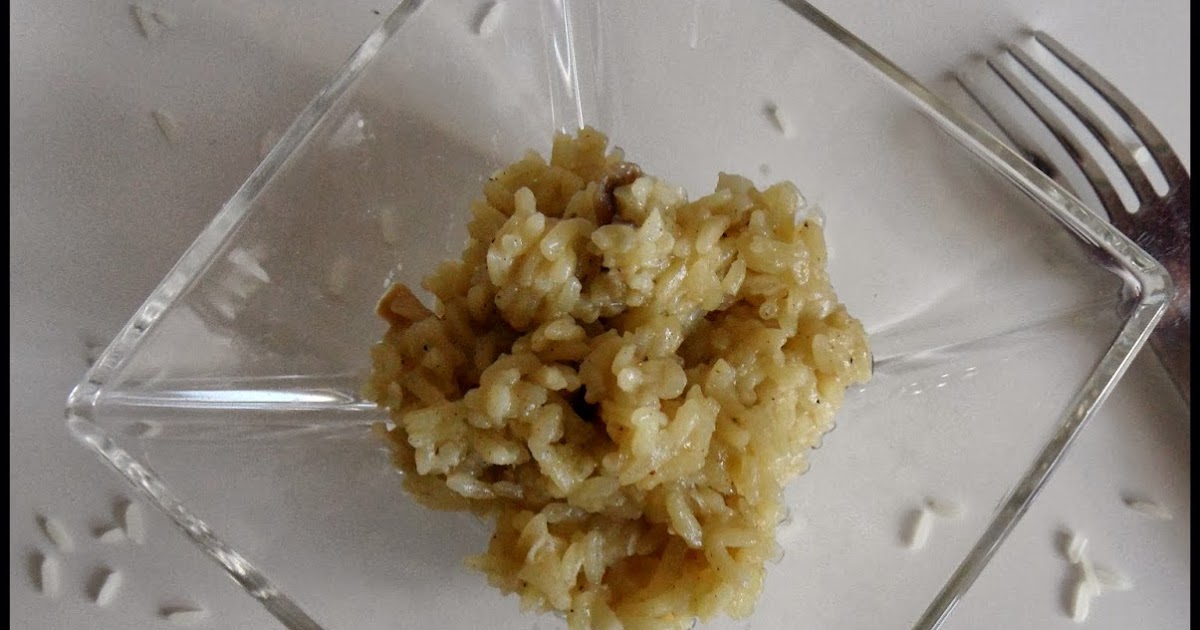 Risotto de riz thaï aux champignons et une touche de Pineau des