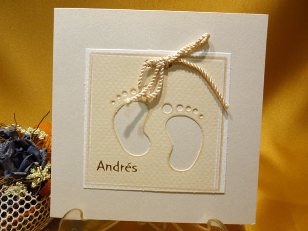 Invitación piecitos baby shower  Invitación piecitos baby shower