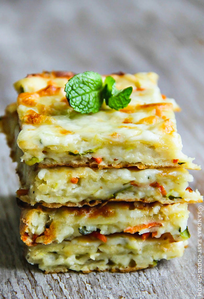 Easy Potato and Cheese Flat Bread SANDRA'S EASY COOKING