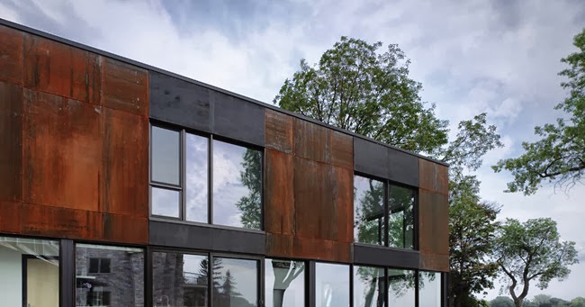 ESTILO RUSTICO: Ampliacion Moderna en Casa Rustica