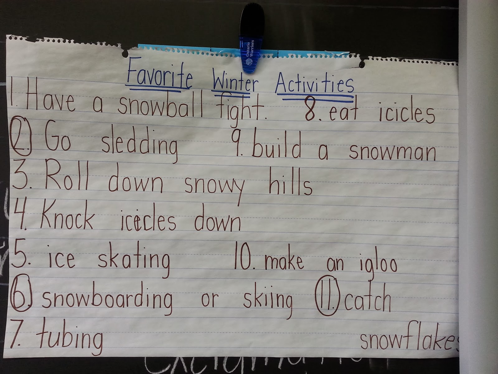 Spotted in First Grade The Many Adventures of Winter {Differentiated