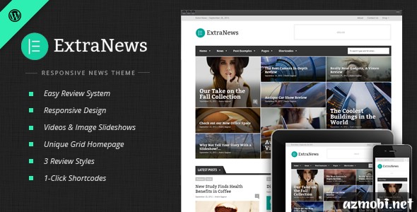 ExtraNews v1.4.1 – Responsive News and Magazine Theme for WordPress