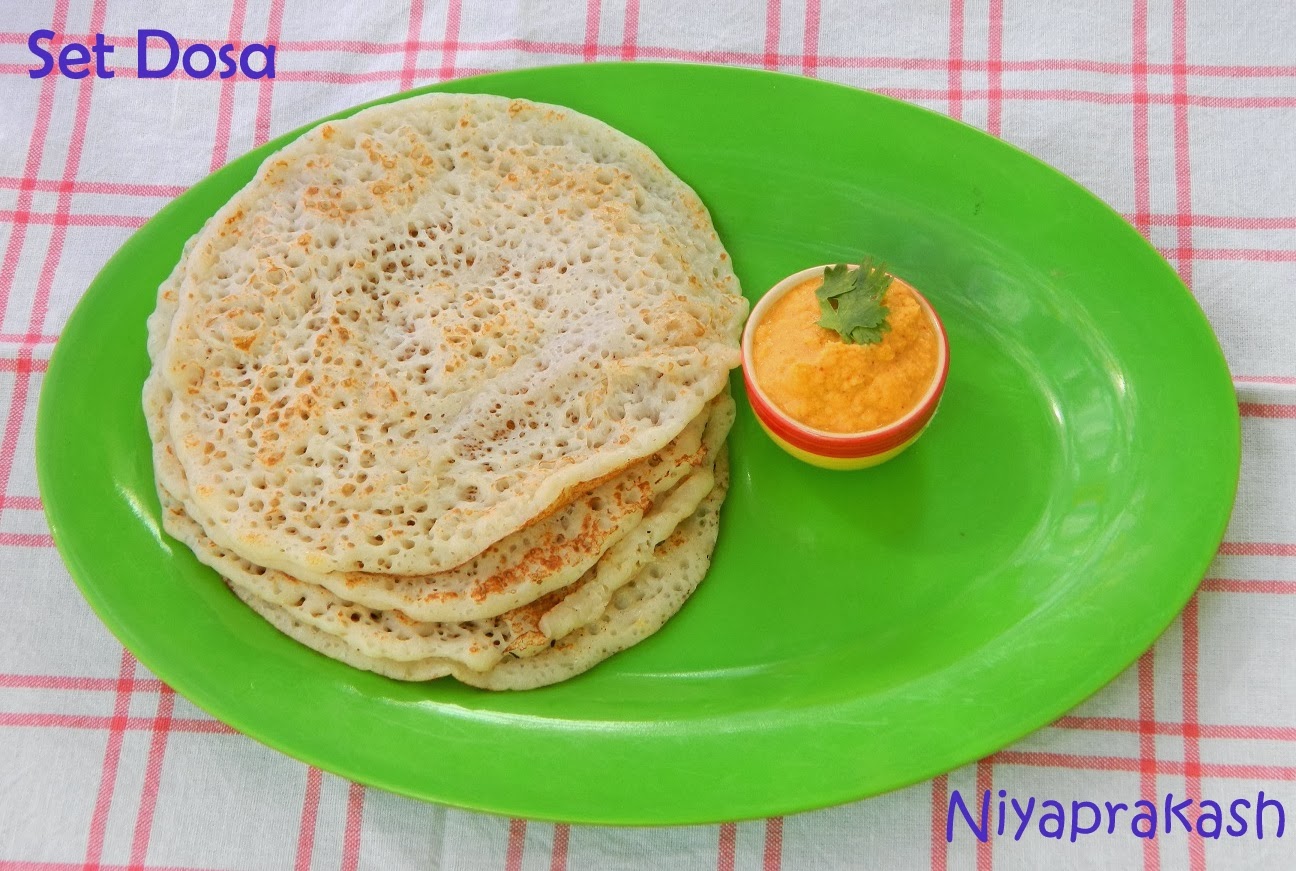 Niya's World Set Dosa with Coconut Chutney