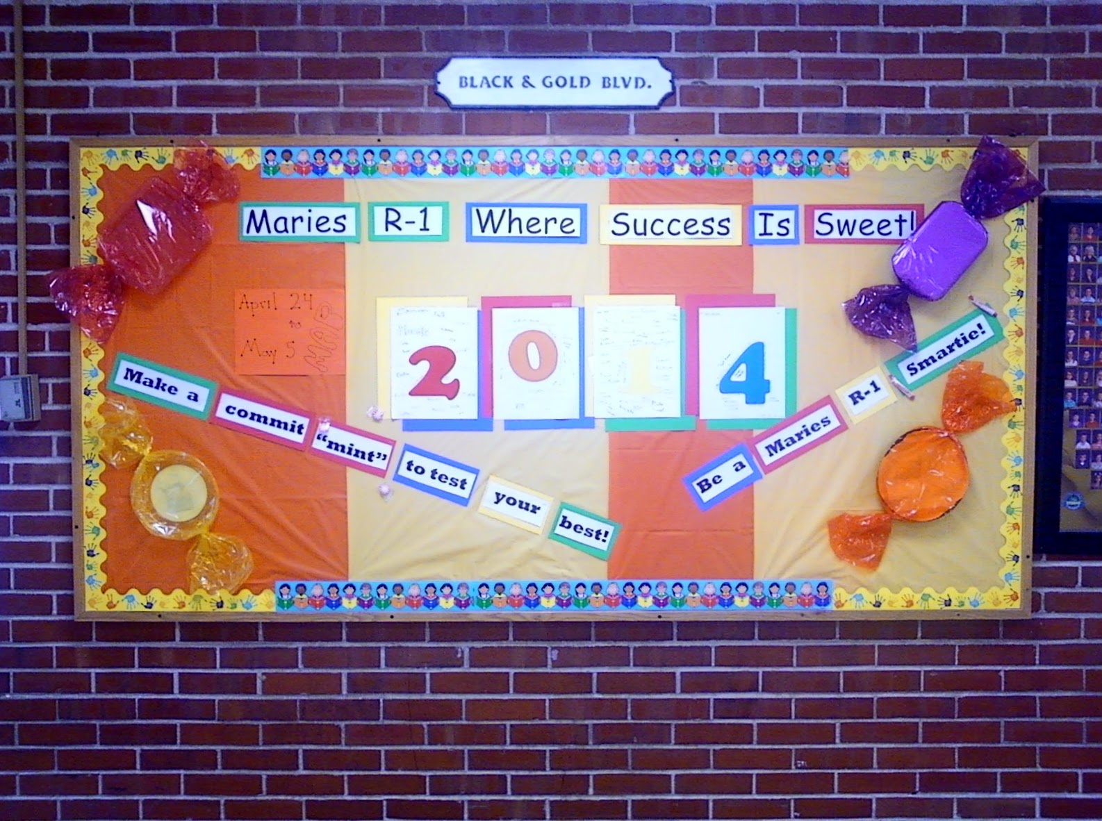 SalleeB's Kitchen Candy Theme Assessment Bulletin Board