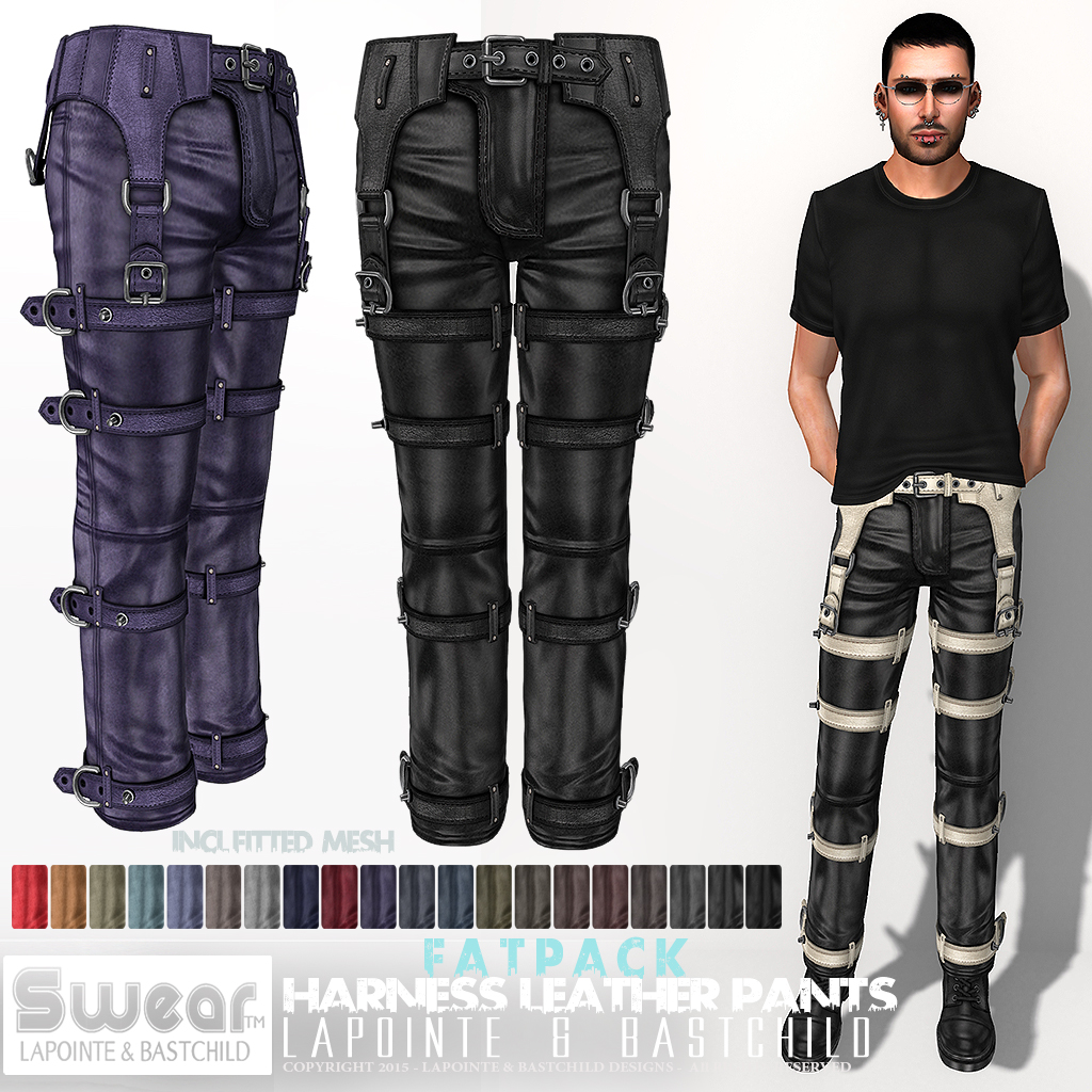 LAPOINTE AND BASTCHILD New! "Harness" Leather Pants!