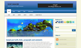 Secret Magazine Blogger Template