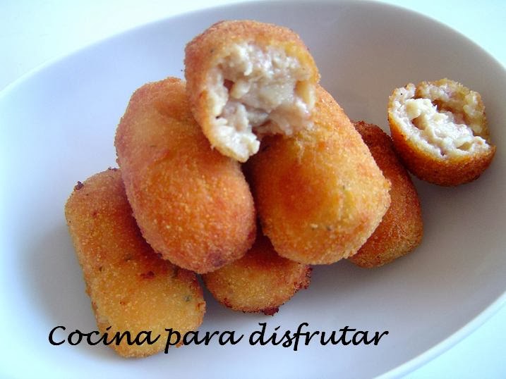 DISFRUTANDO DE LA COCINA CROQUETAS DE POLLO