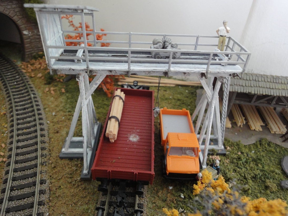 The Sunny Model Railroad Model Kit Gantry Crane by Faller