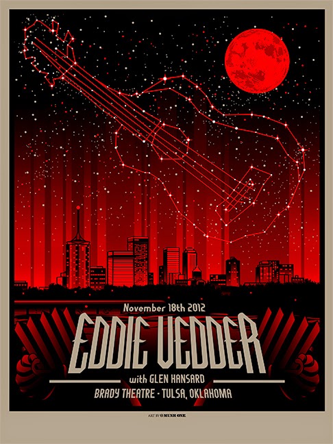 INSIDE THE ROCK POSTER FRAME BLOG Munk One Eddie Vedder Free Friday Poster  Giveaway