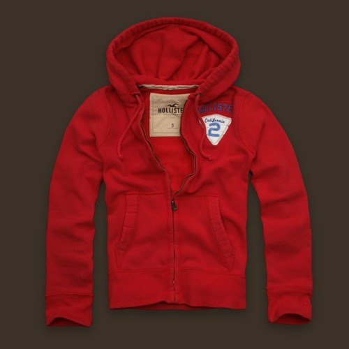 sudadera roja hollister