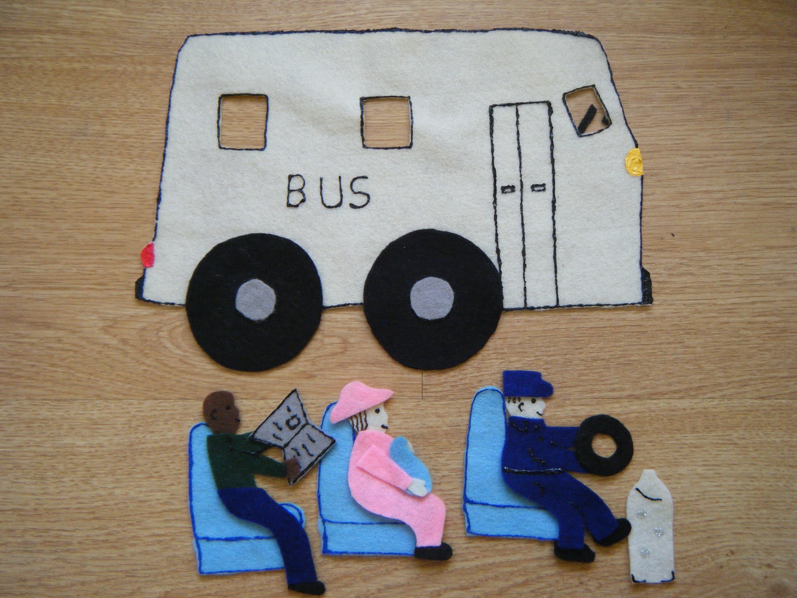 Felt Board Ideas The Wheels on the Bus for the Felt Board