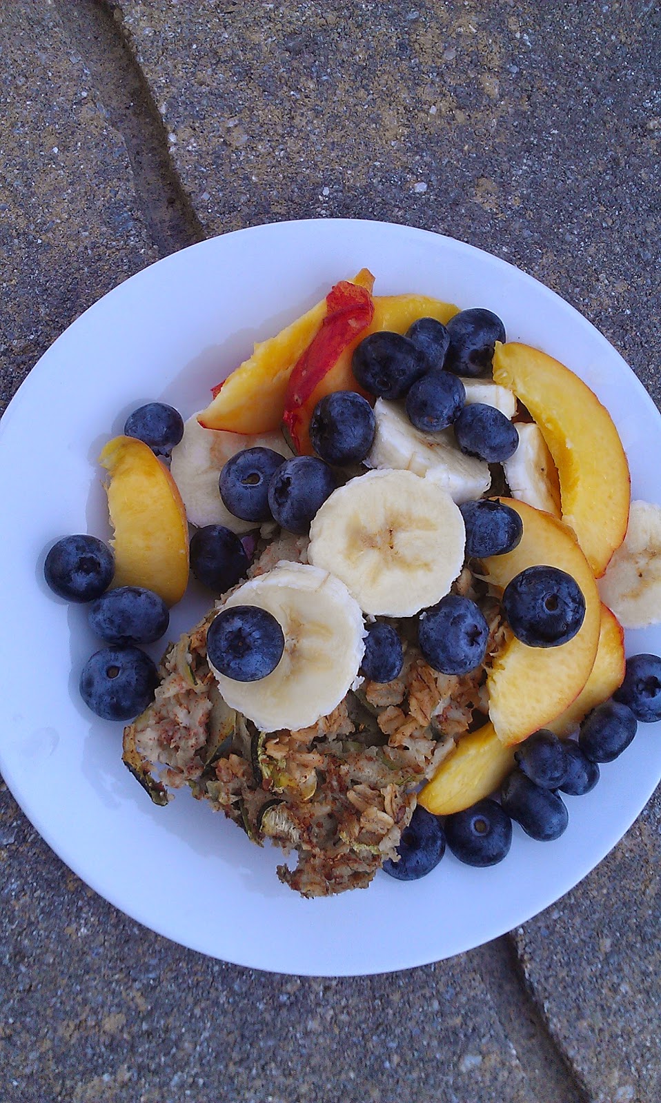 Choice Sustenance Zucchini Baked Oatmeal with Fruit