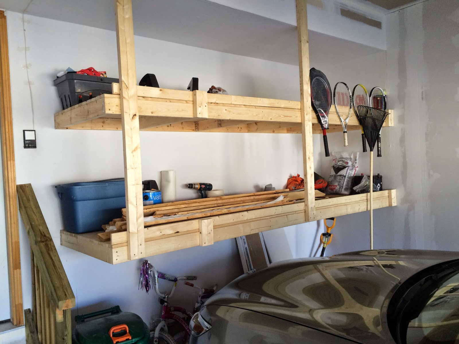 Garage Shelf Hanging at Pamela Coleman blog