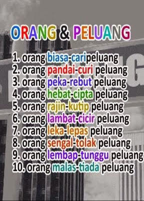 Orang dan Peluang...