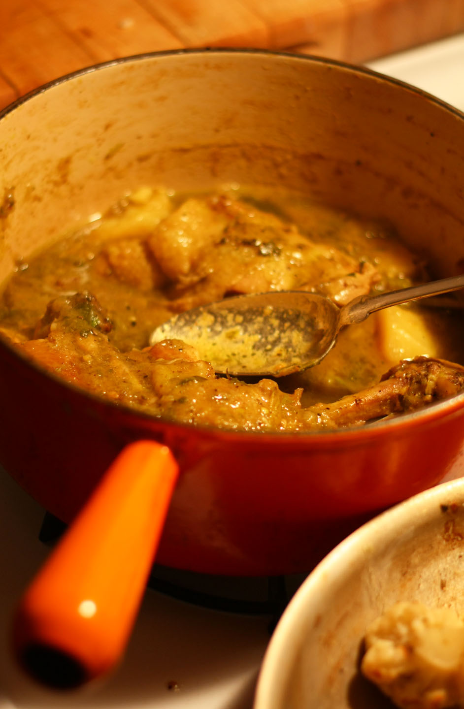 66 Square Feet (The Food) Green tomato curry