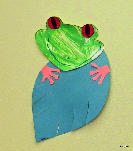 Tippytoe Crafts Peeking RedEyed Tree Frogs