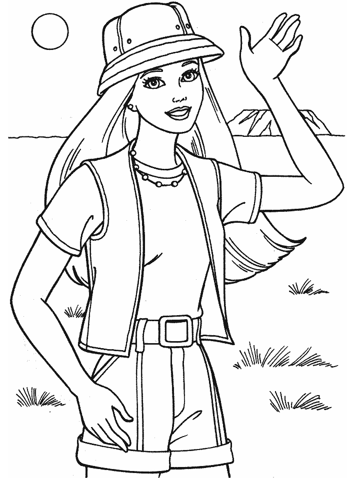 Coloring Pages for everyone: Barbie
