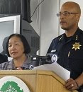 Mayor Jean Quan & Police Chief (acting) Howard Jordan. Mayor Jean Quan & Police Chief (acting) Howard Jordan.