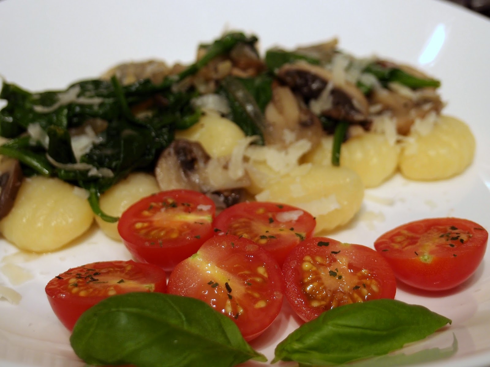The VegHog Spinach and mushroom gnocchi