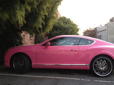 Nicki Minaj Pink Bentley Celebrities Cars