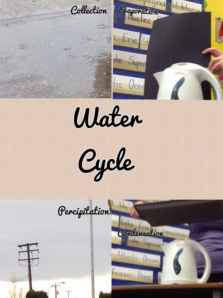 water cycle simulation in grades 2&3 Mathematics and Science in SD38