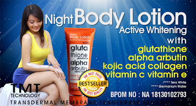 glutera night body lotion 
