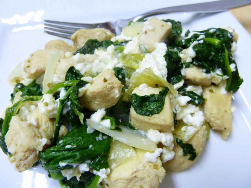 Cookin' Cowgirl Spinach and Feta Chicken