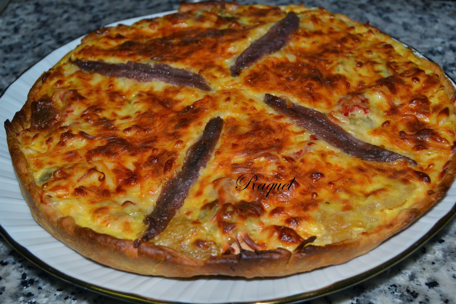 Quiche De Escalivada, Atún Y Anchoas
