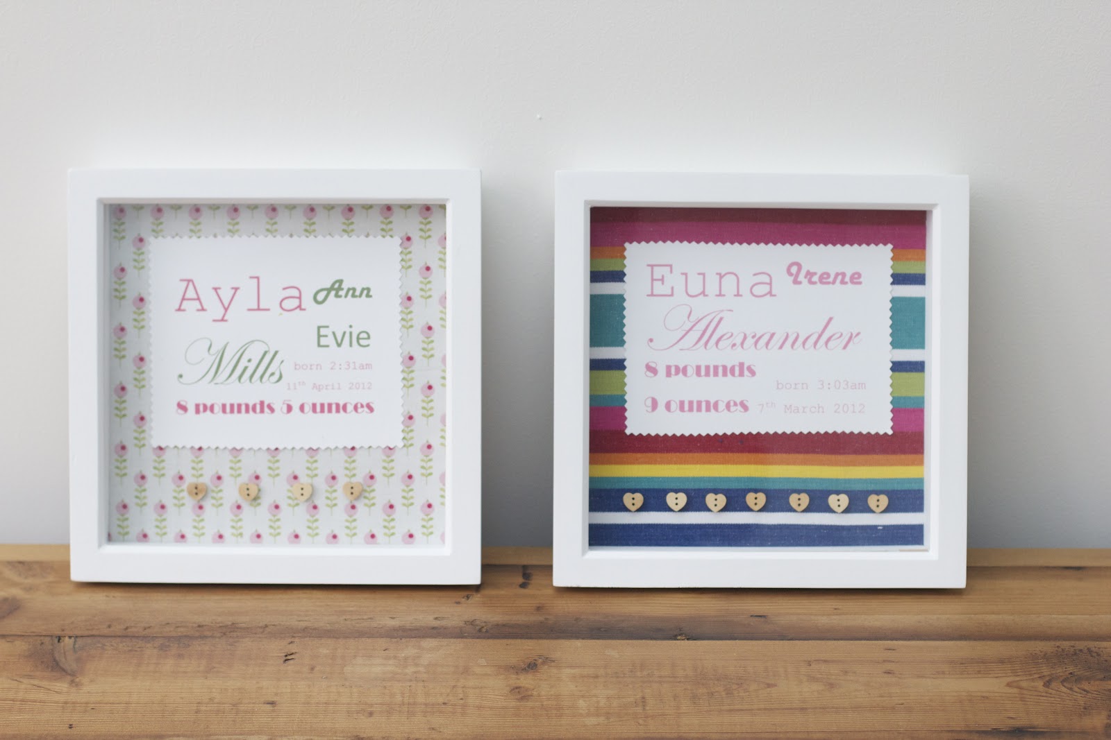 learning lessons in mummyography homemade birth baby announcement frames