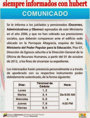 siempre informados con hubert: MPPE: CONTRATACIÓN COLECTIVA DOCENTE