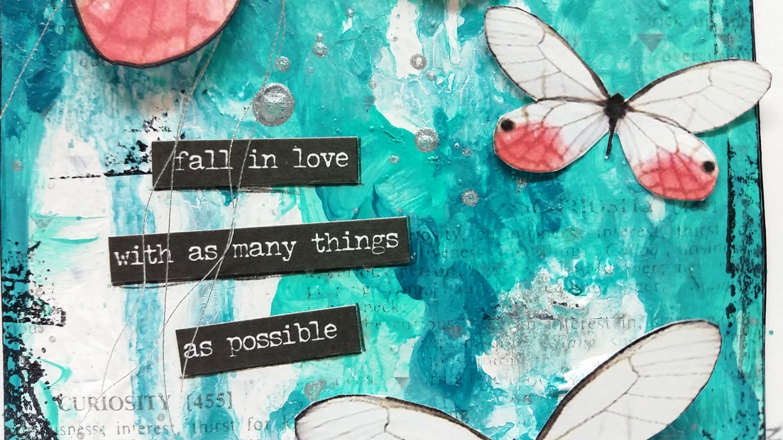 MixedMedia Jenn NaNoJouMo 2015 Day 8 (Art Journal Page "Fall in Love")
