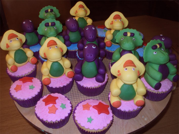 Delana's Cakes Barney and Friends Cupcakes