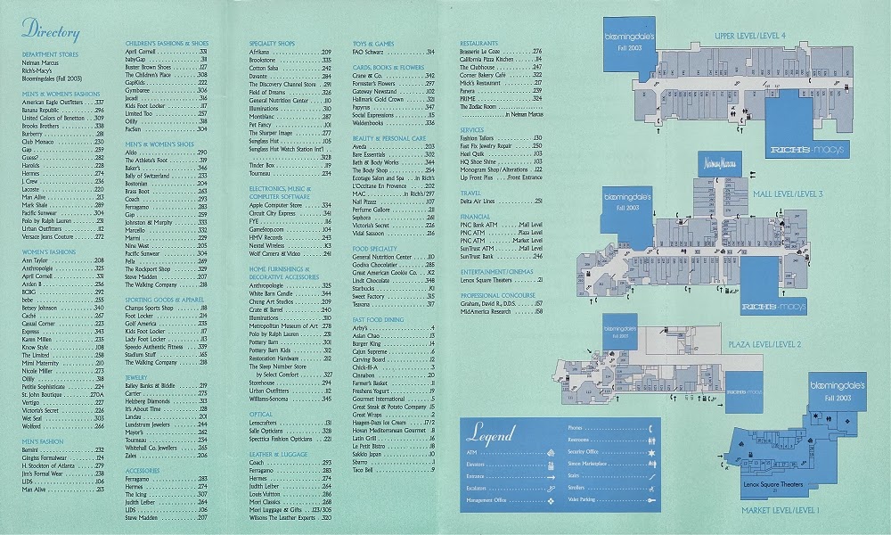 lenox mall map
