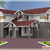 4 Bedroom sloping roof house elevation