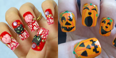 Wonderful Easy Halloween Nail Art