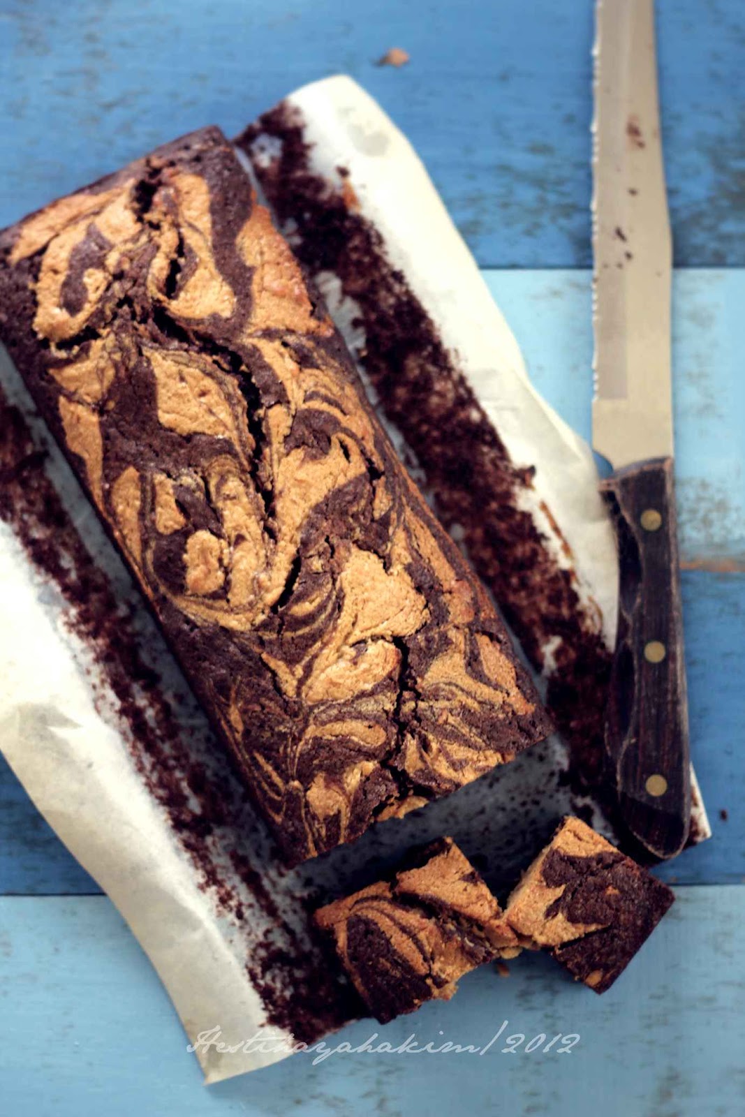 HESTI'S KITCHEN yummy for your tummy Marble Peanut Brownies