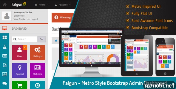 Falgun – Metro Style Bootstrap Admin Dashboard