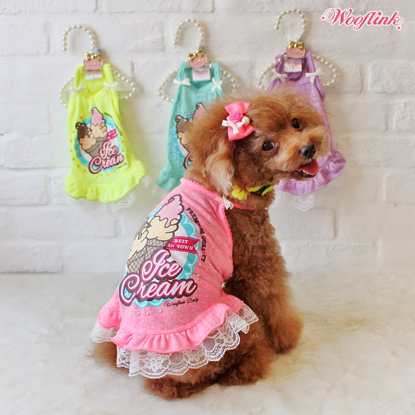 WOOFLINK Hip designer dog clothes ICE CREAM ♥