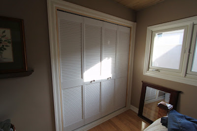 Louver closet doors in remodel