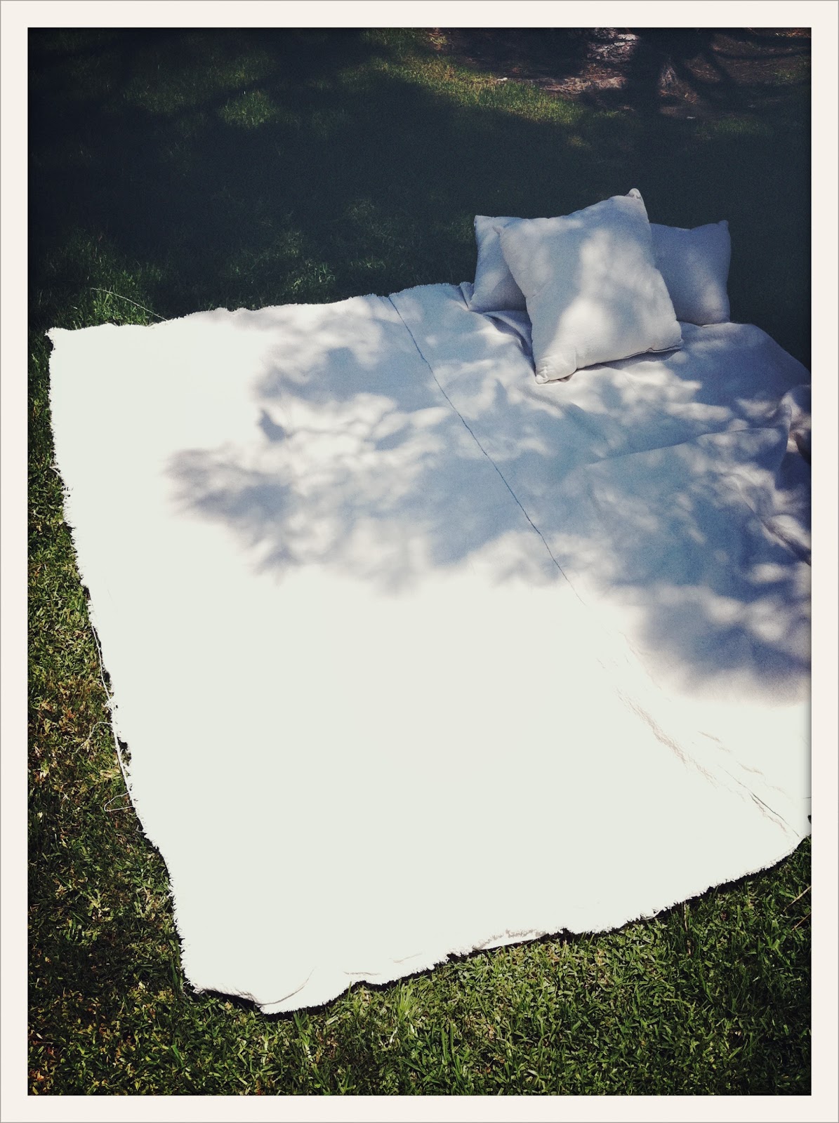 Today I Found You July Craft Canvas Picnic Blanket