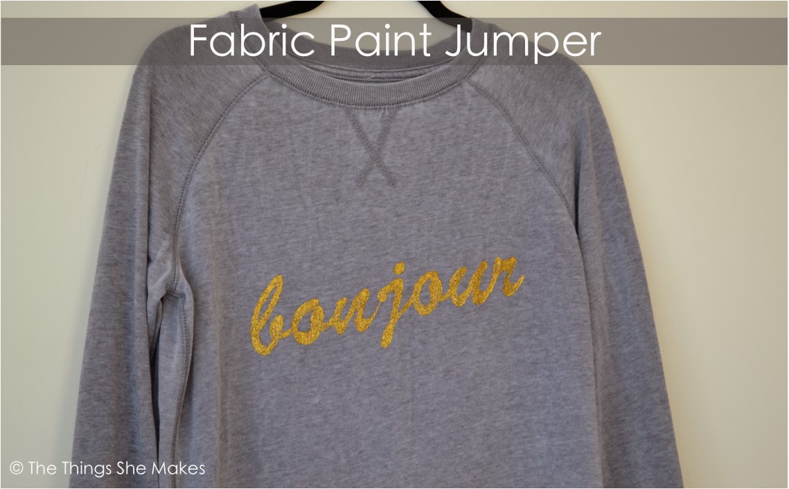 Fabric Paint Jumper The Things She Makes