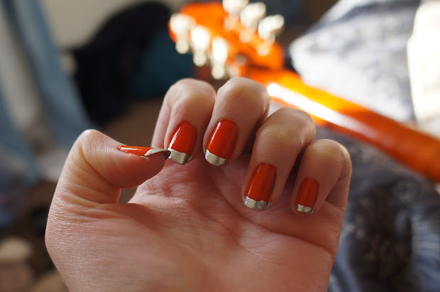 lolly's nail paints orange chrome