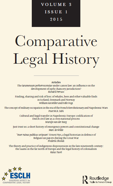 Comparative Legal History (The Official ESCLH Journal)