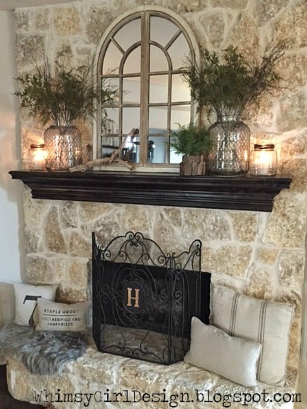 Whimsy Girl Friday Finds Monogram Fireplace Screen A Lot Of You Have Asked About My Monogrammed Fireplace Screen