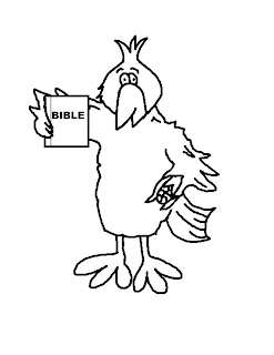 Bible Coloring Pages on Collection Blog  Crow With Bible Coloring Page  Clipart   Template
