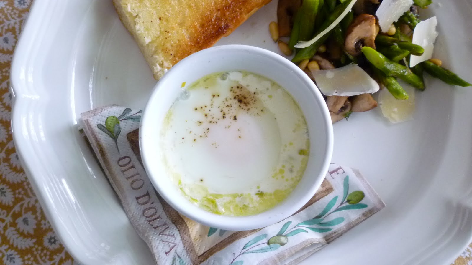 For Love of the Table FrenchStyle Baked Eggs (Oeufs en Cocotte) with