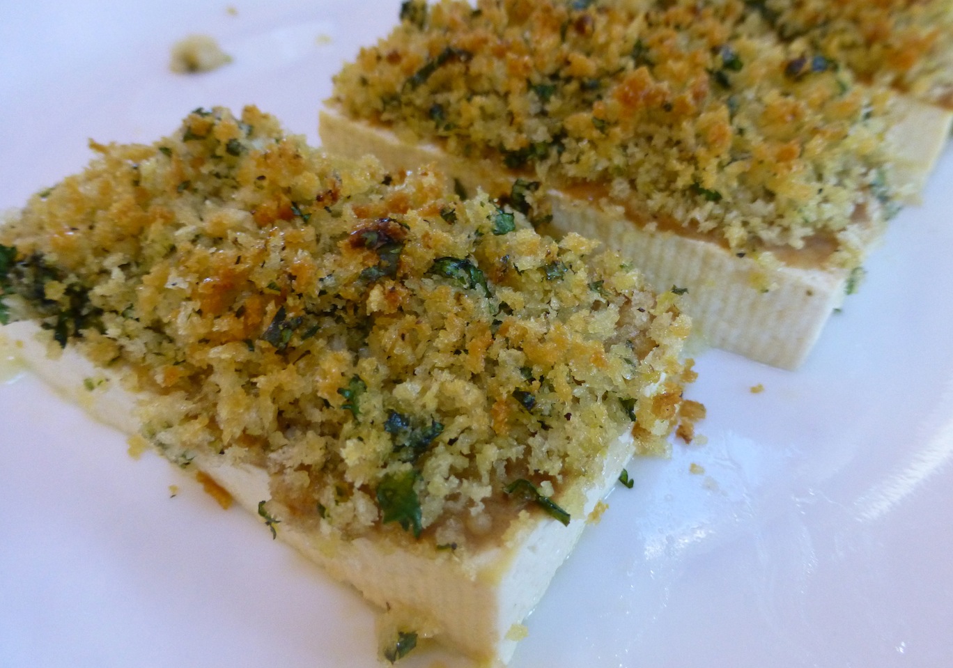 Foods For Long Life Vegan PankoCrusted Tofu With Dijon Mustard