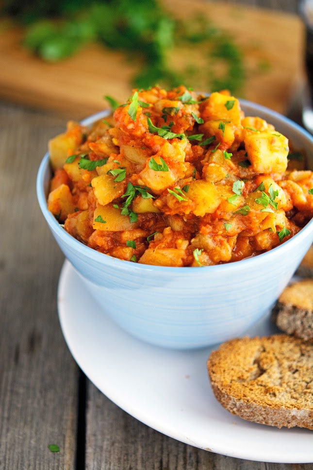 The Iron You Tomato and Eggplant Compote